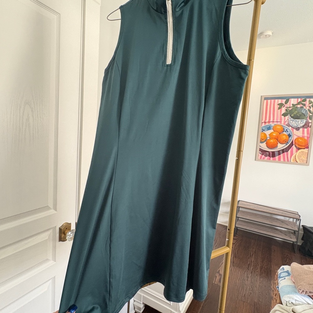 Sleeveless Dark Green Dress